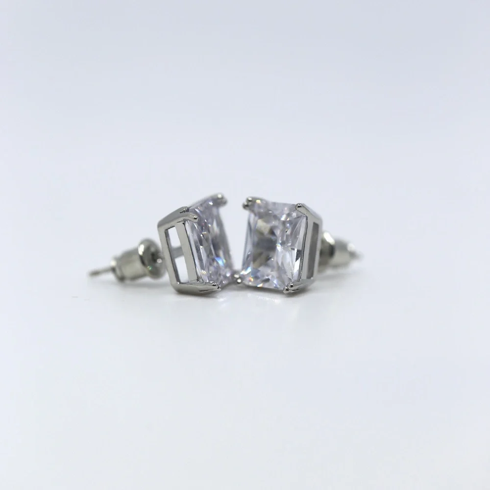 Jenna Jameson Silver Stud Earrings - Picture 7 of 10